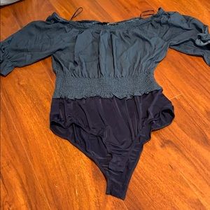 Off shoulder body suit